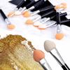 10Pcs Nail Powder Brushes Sponge, Double-Sided Applicator, Mirror Chrome Pigment Sponge Stick, Eye Shadow Brush