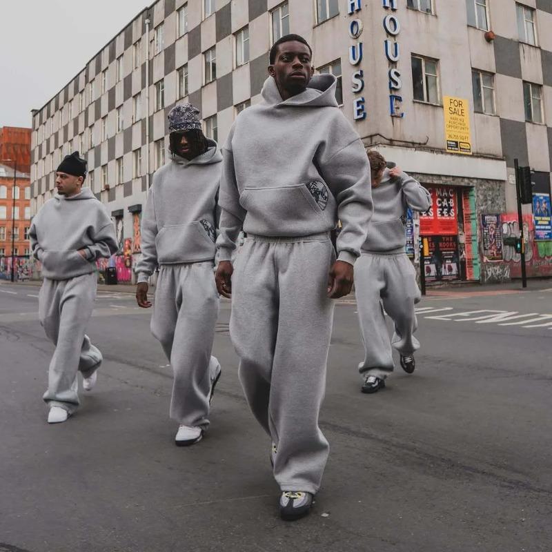 ROADVIBE Модные спортивные штаны в уличном стиле с вышивкой Осень Зима Повседневные брюки Универсальные Штаны для пары с индивидуальностью