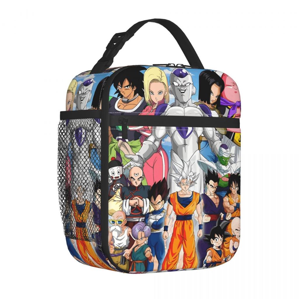 DBZ Quest Изолированная сумка-ланчбокс Большая емкость для еды Сумка-холодильник Сумка-тоут Ланч-бокс для работы и путешествий Сумка для еды