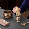 Pokalotea Matcha Tea Set 9-Piece Tea Utensils, Matcha Bowl, Whisk, Scoop, Lid, Sifter, Cloth, Caddy, Glass Teapot. Matcha powder sold