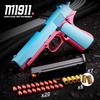 Игрушечный пистолет M1911, пистолет-бластер с мягкими пулями и выбрасываемой гильзой, ручной страйкбольный пистолет для детей и взрослых, для игр в стрельбу