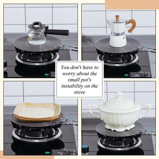 Газовая плита, варочная панель с ручкой против ожогов, быстрый нагрев, круглый рассеиватель тепла, защитные аксессуары для посуды