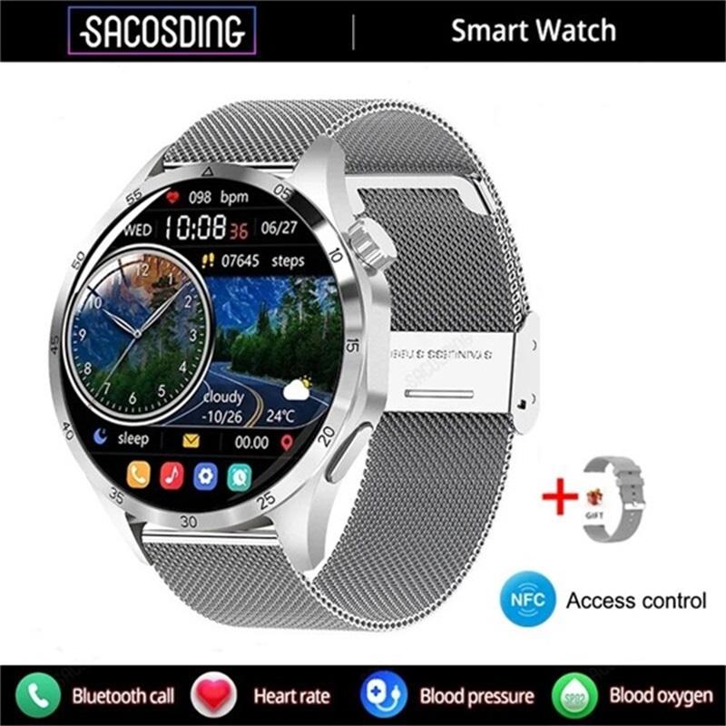 SACOSDING Smart Watch 4 Men Watch 4 Pro AMOLED HD экран Bluetooth вызов NFC мониторинг здоровья Smartwatch 2024 Новые часы GT 4