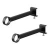 Tower Indoor Clothes Drying Pole Holder, Wide Depth, Black, W4 X D23.7 X H5-6.5cm (per Pole, Including Adjustment Screws), Indoor Drying, Won