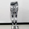 Новые черные бабочки с цифровым принтом спортивная одежда облегающие брюки для фитнеса брюки для йоги женские