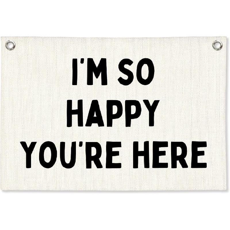 Винтажный Декор Стены Классной Комнаты, Вывеска Добро Пожаловать, Ретро Баннер-Флажок на Холсте для Игровой Комнаты, Детской Комнаты, Нейтральное Настенное Искусство для Комнаты Малыша, Мальчиков