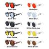 Gothic Style Steampunk Sunglasses Double Spring Temples Round Sunglasses UV400 Protection Men's Eyewear Trendy Punk Sun Glasses