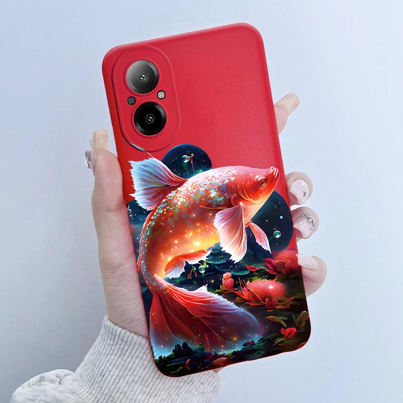 For Realme C67 4G RMX3890 Phone Case Butterfly Flower Girl New Design Soft Silicone TPU Back Housing for Oppo RealmeC67 Covers