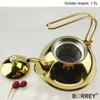 BORREY1.5L серебристый, золотой чайник, чайник из нержавеющей стали, чайник для отеля с фильтром, газовая плита для ресторана, индукционная плита, чайник