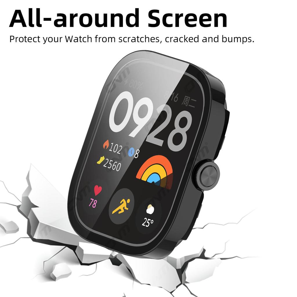Стекло+Чехол для Xiaomi Redmi Watch 5 Защитное стекло для экрана и Жесткий ПК Защитный бампер для Redmi Watch5 Аксессуары