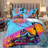 3D Digital Printing Egyptian Totem Bedding Quilt Set Three-Piece Set
