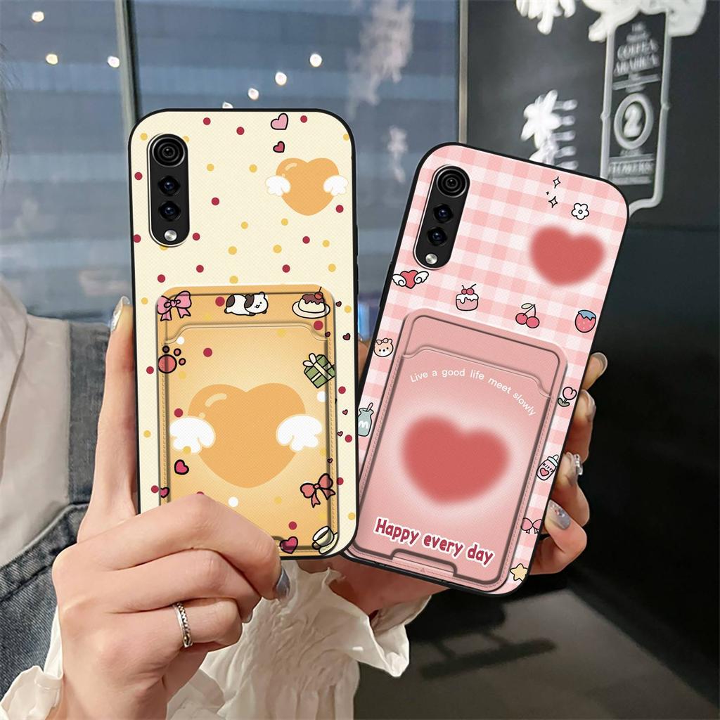 Модный дизайн Чехол-кармашек для карт для телефона LG Velvet 4G/5G Мультяшный мягкий чехол Полная защита Граффити Противоударный Силиконовый ТПУ