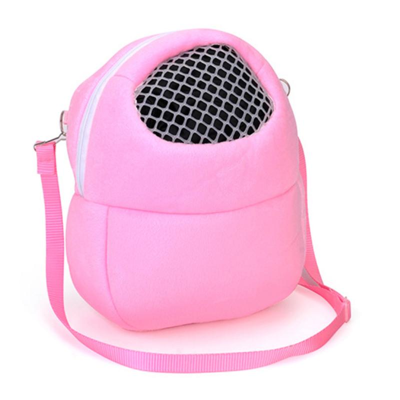 Портативная уличная переноска для маленьких домашних животных, хлопковое гнездо, дышащая сетчатая сумка для хомяка, теплая сумка для белки, шиншиллы