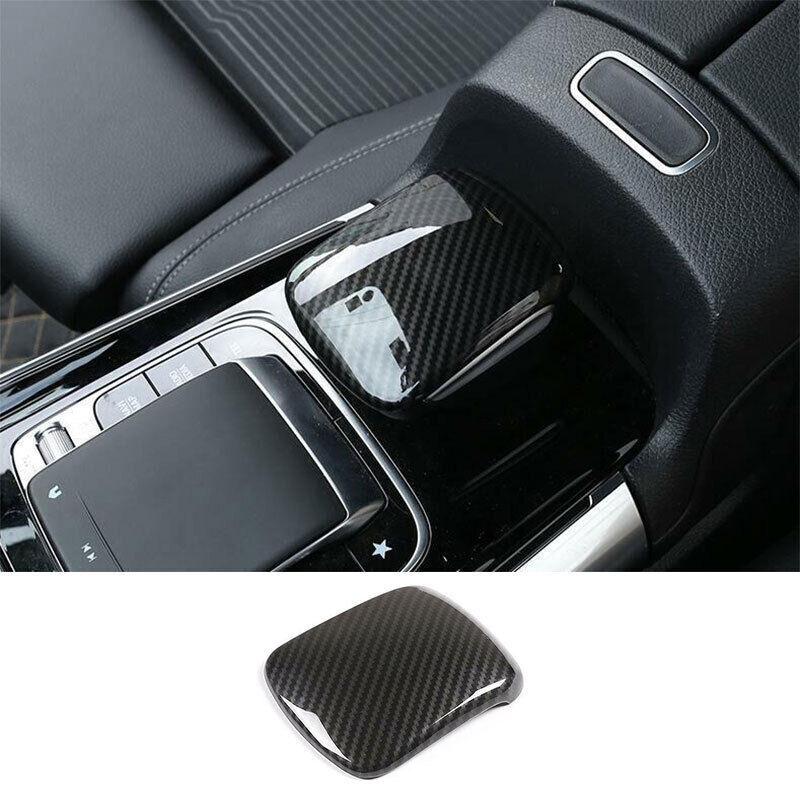 Fit For Benz GLB -22 Carbon Fiber Style Central Console Gear Shift Knob Trim