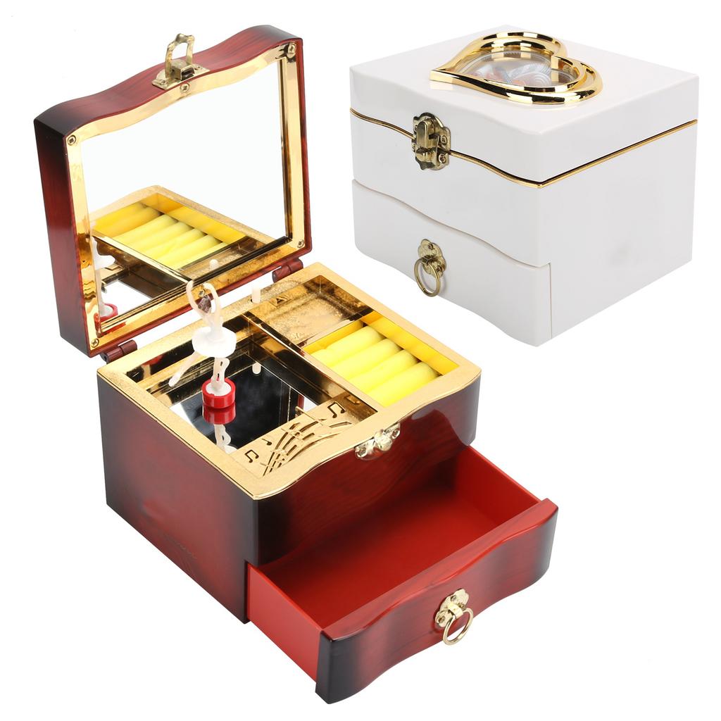 Классическая вращающаяся танцовщица музыкальная шкатулка заводная ручная музыкальная шкатулка женские шкатулки для хранения ювелирных изделий