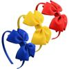 Bowknot Little Girls Satin Kids Hair Accessories Headwear Hair Hoop Bow Hairband Ribbon Headbands