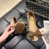 Модные женские мокасины на плоской подошве с бантом для офиса, женские туфли на низком каблуке, элегантные туфли без застежек, модные туфли высокого качества, новинки
