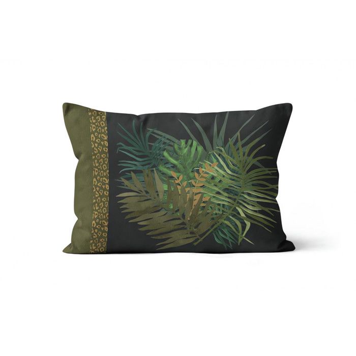 Housse de coussin 32x50 cm AMAZONIE blanc, par Soleil d'Ocre