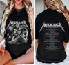 Metallica M72 Мировой Тур 2025 Рок-группа Концертная Футболка S-4XL Унисекс Футболка