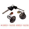 New Door Lock Set with Keys 69051-16250 69052-16230 For 1995-2000 Toyota Tercel