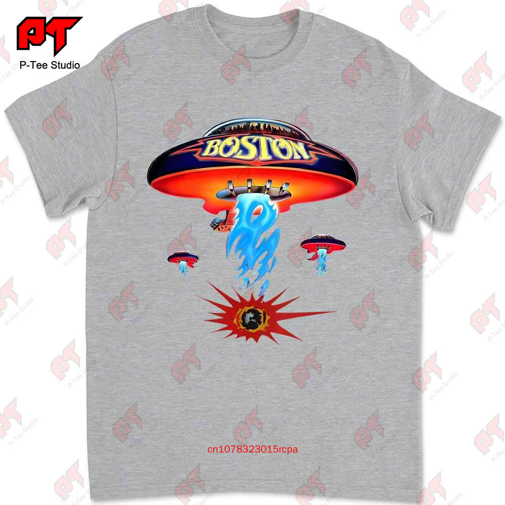 Sale Vintage Boston Rock Band Concert Tour T Shirt 1987 All Size J7ON