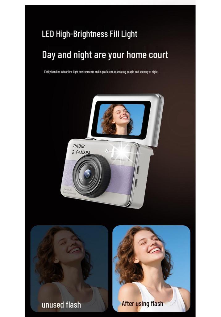 Y11 Mini Autofocus Student Camera - 68MP HD CCD