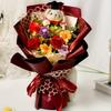 Plush Rose Flower Bouquet Colorful Bear Toy Fashion Graduation Flower  Graduation