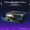 ASUS ROG Thor 1000W Titanium III Power Supply Unit with patented intelligent voltage stabilizer and magnetic OLED display Official Japanese
