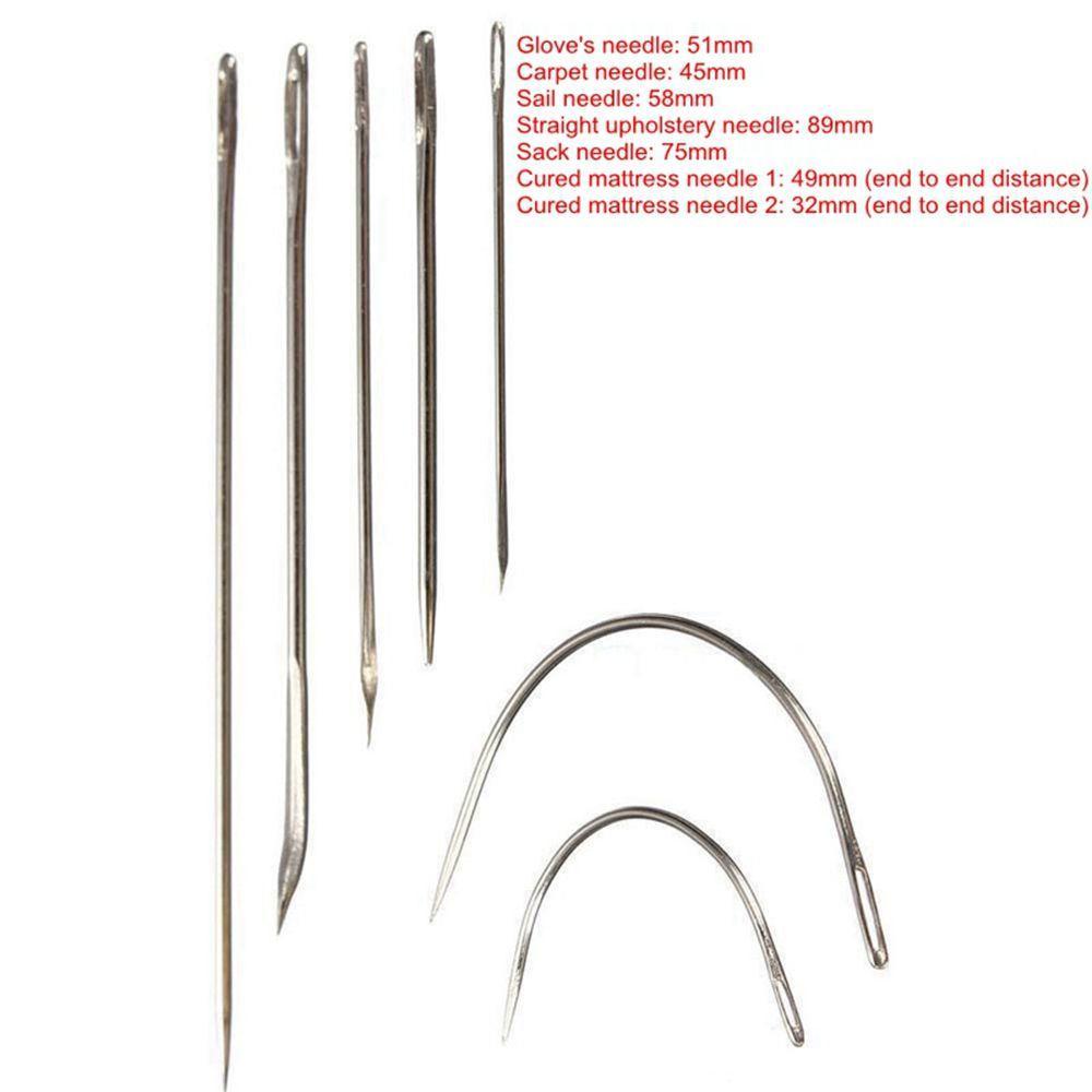 7 Pcs/set Crafts Leather Carpet Curved Hand Repair Upholstery Sewing Needles
