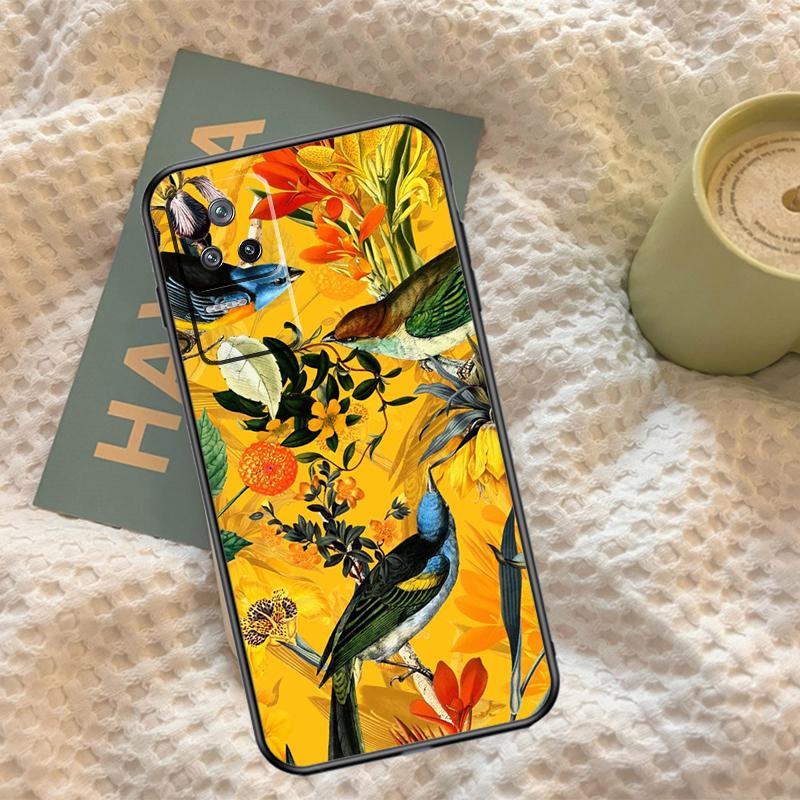 Garden Birds Vintage Tropical FLORAL Case For Xiaomi 14T 13T Pro 11T 12T 13 14 15 Ultra POCO X7 Pro X3 X5 X6 F5 F6 M6 Pro Cover