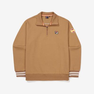 Fila Свитшот F Box с полумолнией из смесовой хлопковой ткани