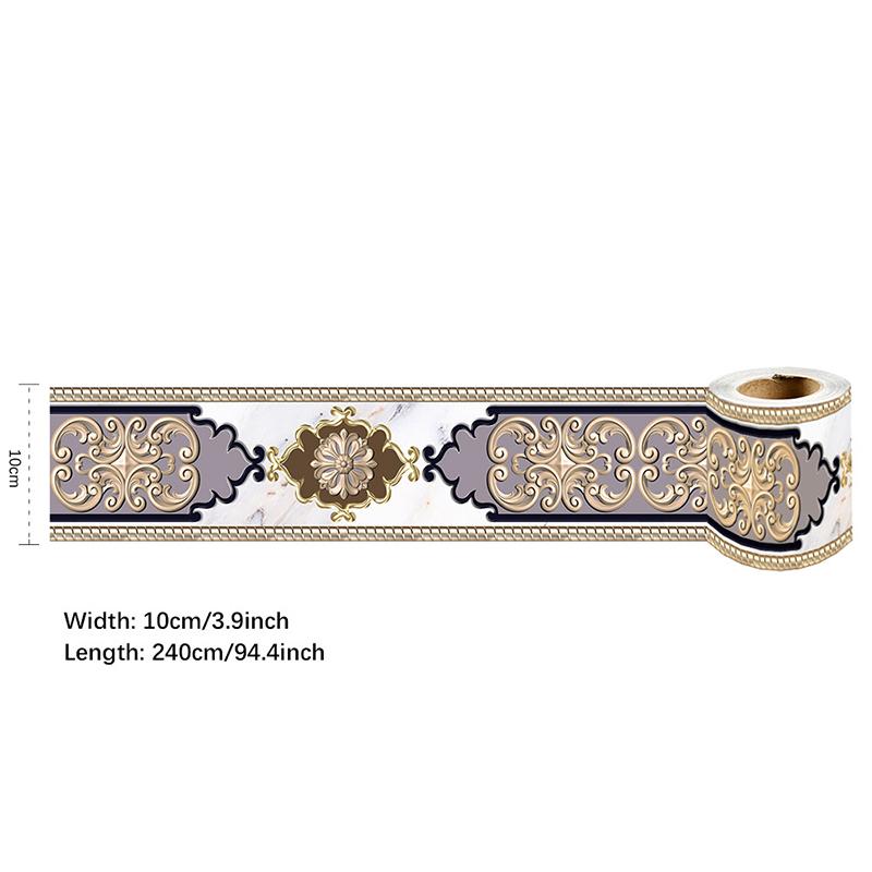 10x240 см ПВХ водонепроницаемая поясная линия самоклеящаяся декоративная полоса на талии