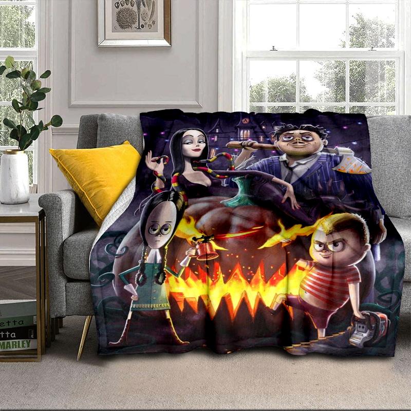 Gothic Adams Blanket Flannel Blanket for bed, sofa, Camping, Hiking, Picnic Essentials, gift for family Fan gifts