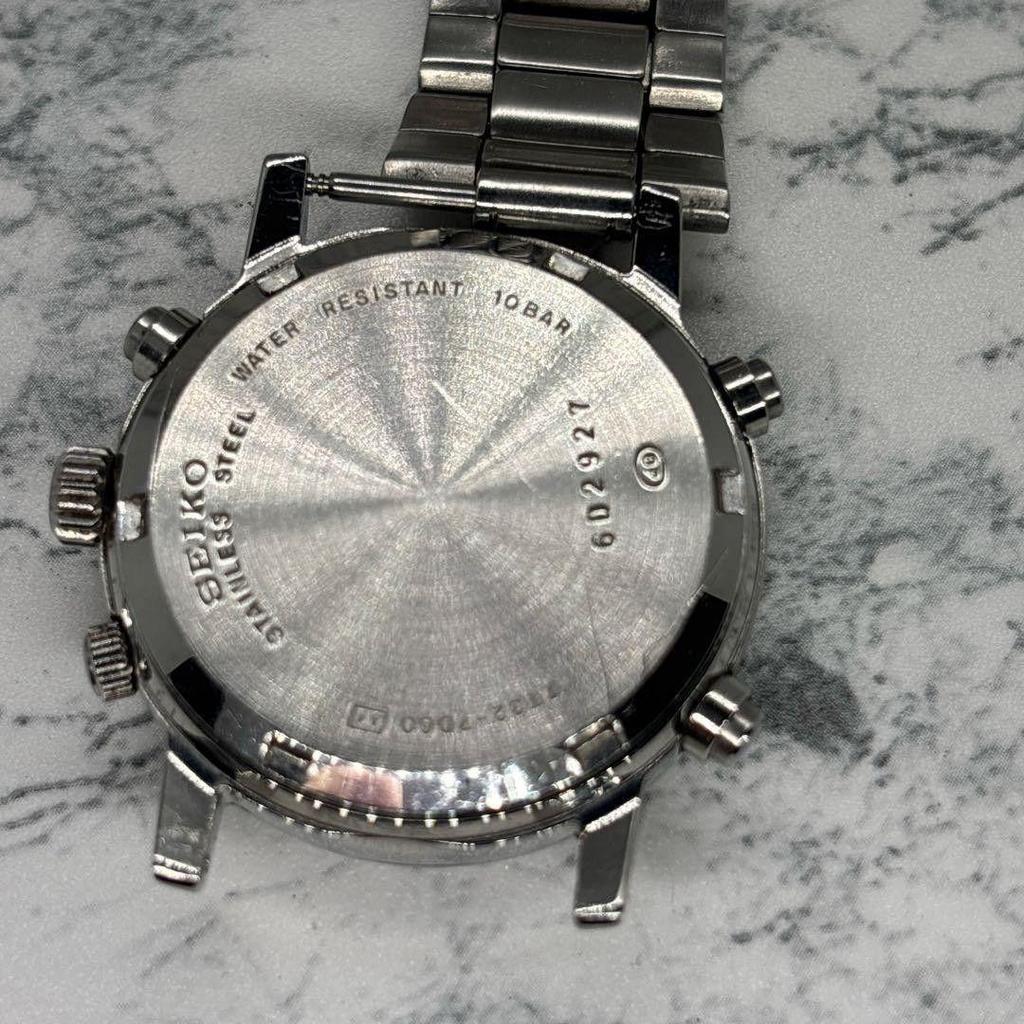 Б/у Мужские часы SEIKO 7T32-7060 Хронограф Дата, Причина: Сломанный ремешок