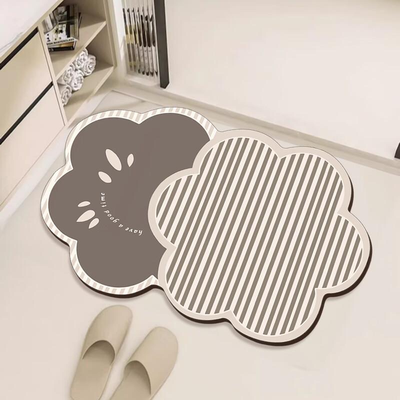 JANMEIJIA Bathroom Mat, Toilet Floor Mat, Absorbent Carpet, Non-Slip, Wear-Resistant, Shower Foot Mat, 40*60cm