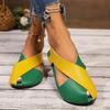 Women's Shoes  Lace-up Cuff Women's Sandals New Peep Toe Casual Sandals Women Summer Plus Size Best Seller Flat Sandals