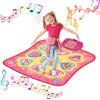 Dance Mat Piano 6 LED Automatic Volume Music Princess Game Ages Elementary Christmas Gift Girls' Toy, Mat, Modes, Lights, Scoring, Control, Mat,
