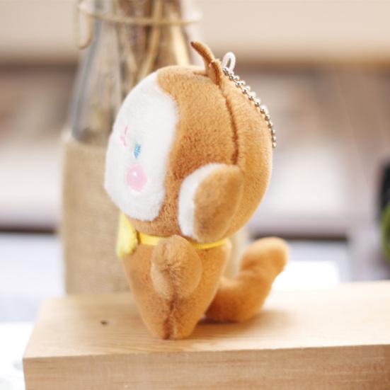 11cm Fashion Plush Toy Activity Gifts Monkey Keychain Cartoon Stuffed Doll Girls