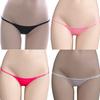 Low Waist Thong G-String Women Sexy Transparent Ladies' Lingerie Erotic Micro Mini Underwear Lingerie Home Wear G-String V Thong