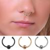 Металлические трендовые кольца-обманки для септума носа, не требующие прокола, для вечеринки