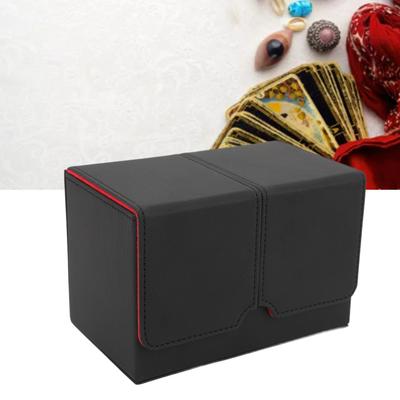 Коробка для колоды карт из ПУ кожи с магнитной застежкой, держатель для хранения карт, кейс, вмещает 160 карт для коллекционных карт, карт Таро