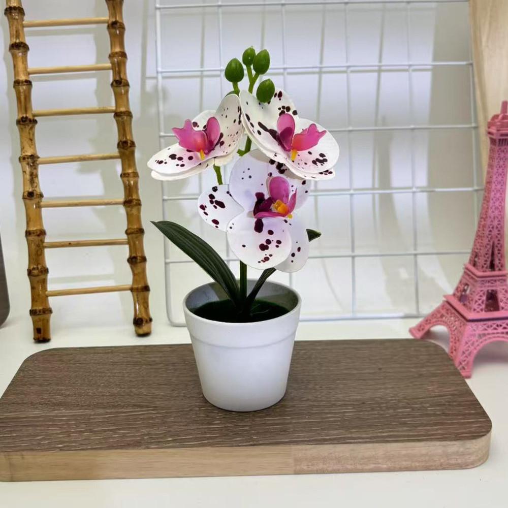 Butterfly Orchid Fake Flower Pot Plant For Event Decorations And Photography Sessions