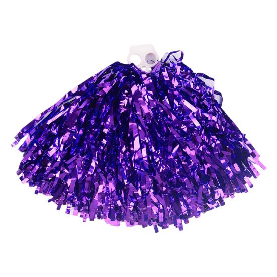 Металлизированные помпоны для чирлидинга, помпоны с ручкой, аксессуар для костюма чирлидера для командного духа