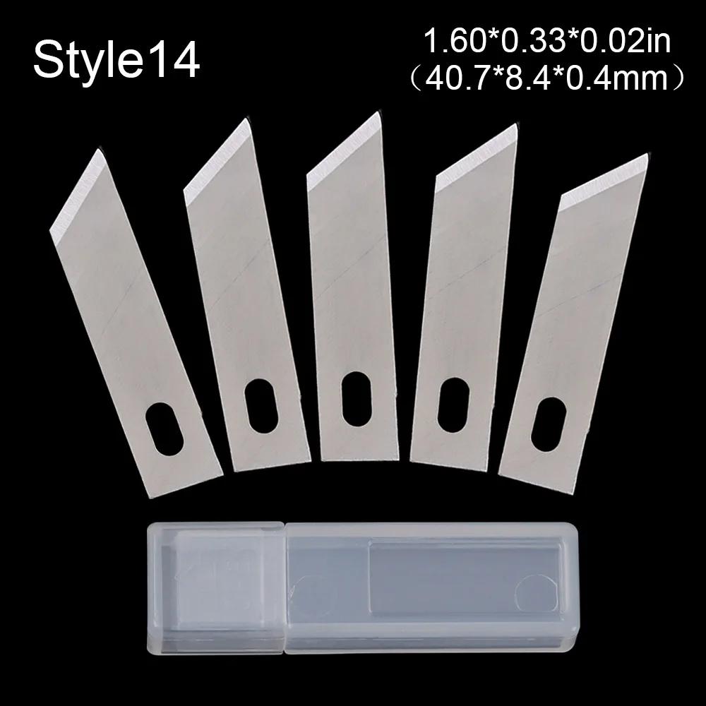 5Pcs Engraving Non-Slip Metal Scalpel Knife Parts Blades Cutter Craft Knives for Mobile Phone PCB Repair Hand Tools