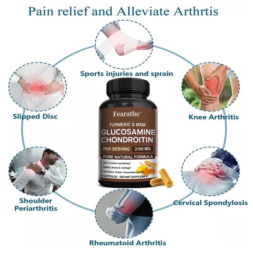 Glucosamine Sulfate Dietary Supplement, With Turmeric Root Extract, Quercetin