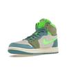 Air Jordan 1 High Zoom Comfort 2 University Blue Volt Женские кроссовки Бело-Оливковые DV1305-433