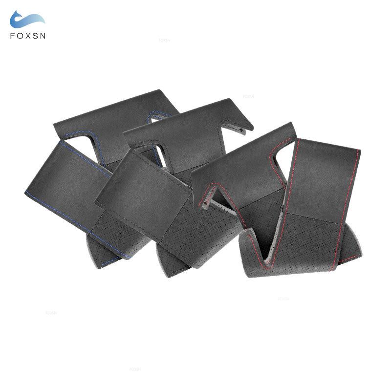 Braids On Steering Wheel For Subaru Forester Outback Legacy 2005 2006 2007 Car Steering Wheel Hand Stitched Leather Cover