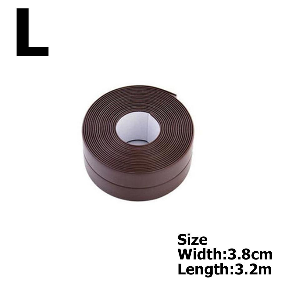 6Colors Bathroom Anti-mold Tape 3.2m 2 Sizes Available Kitchen Waterproof Sealing Tape Bathroom Toilet Wall Corner Line Tape