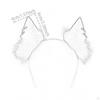 Animal Ear Band Doll Costume Accessory Cute Handmade Hair Hoop Headpiece for Dance Funny Gifts Party