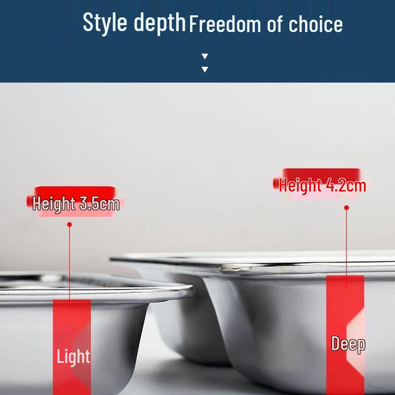 Разделенный ланч-бокс из нержавеющей стали 304 с крышкой